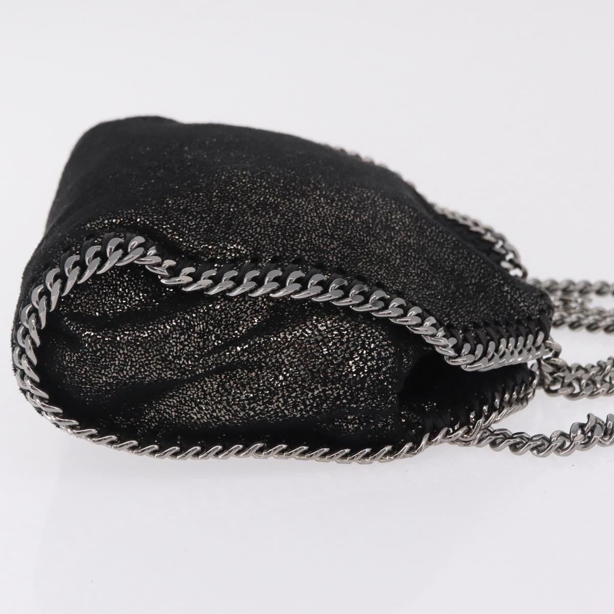 Stella Mccartney Falabella Faux Leather Black Polyester Tote Bag Bag (Pre-Owned)