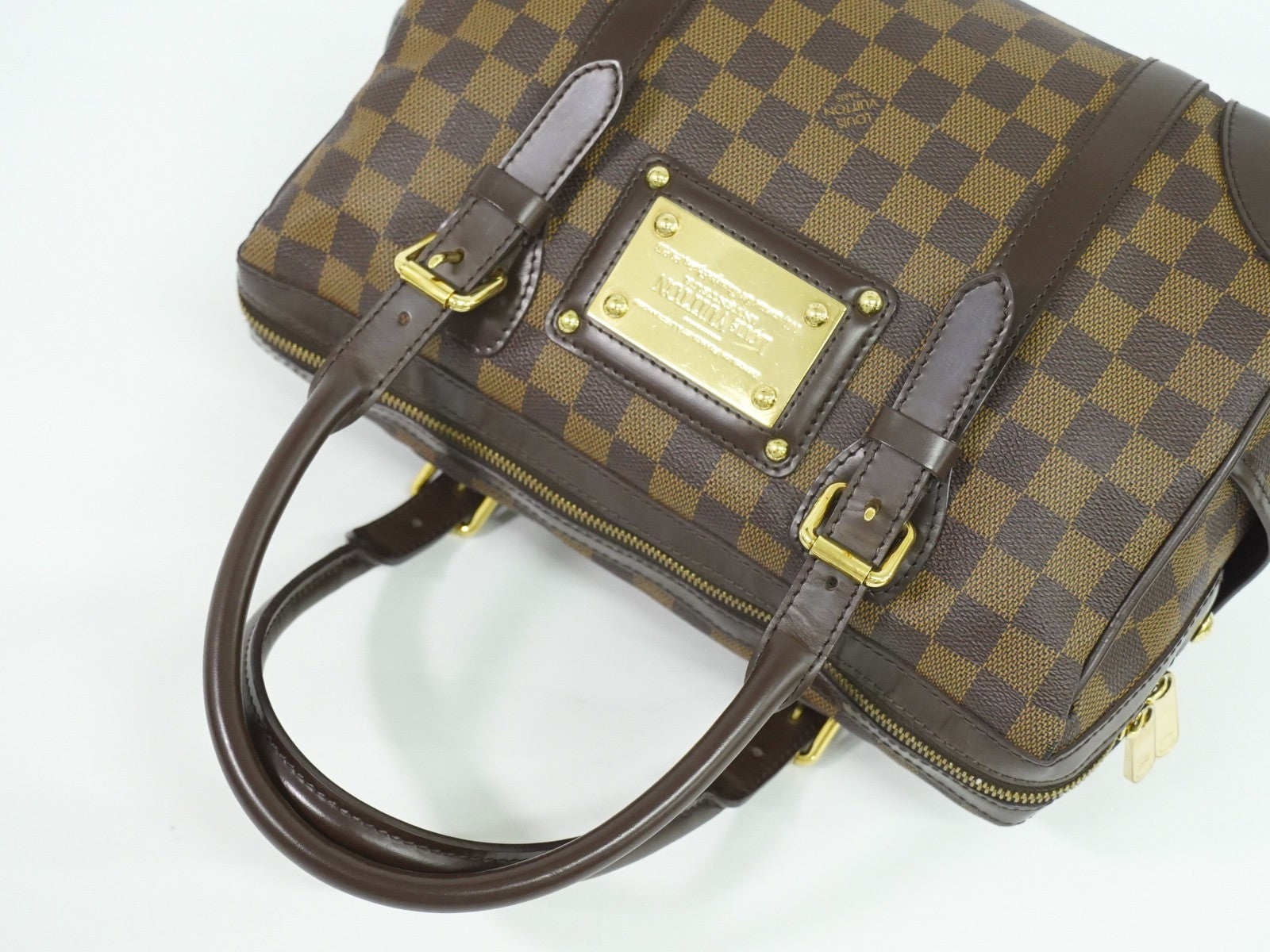 Louis Vuitton Berkeley Damier Brown Canvas Handbag (Pre-Owned)