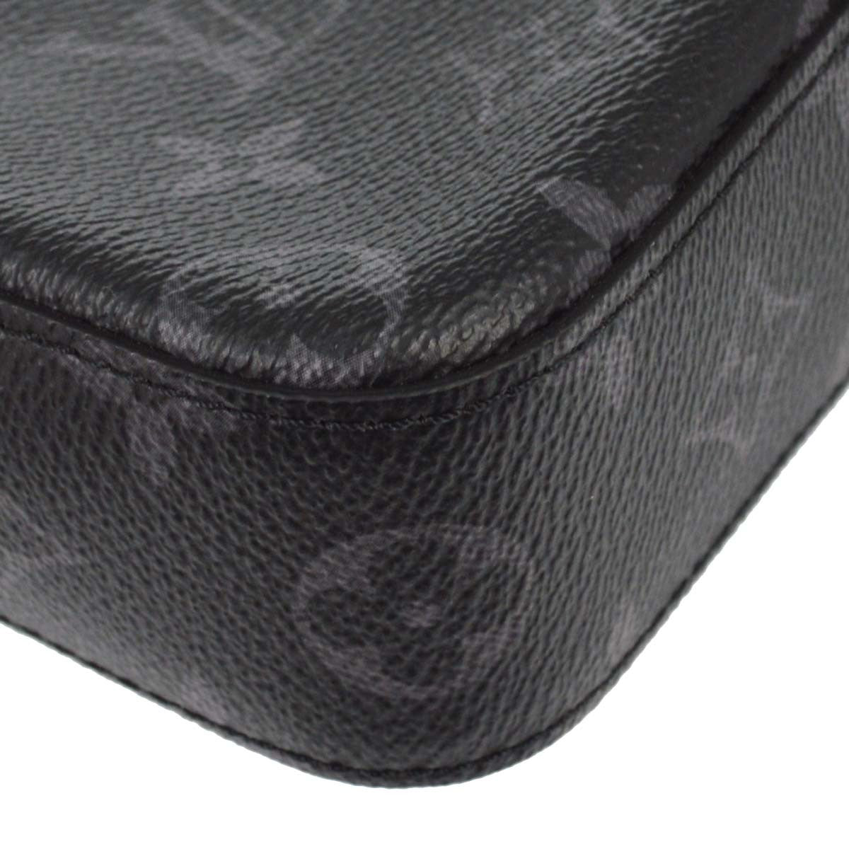 Louis Vuitton Trio Messenger Reverse Monogram Eclipse Canvas Black Canvas Handbag (Pre-Owned)