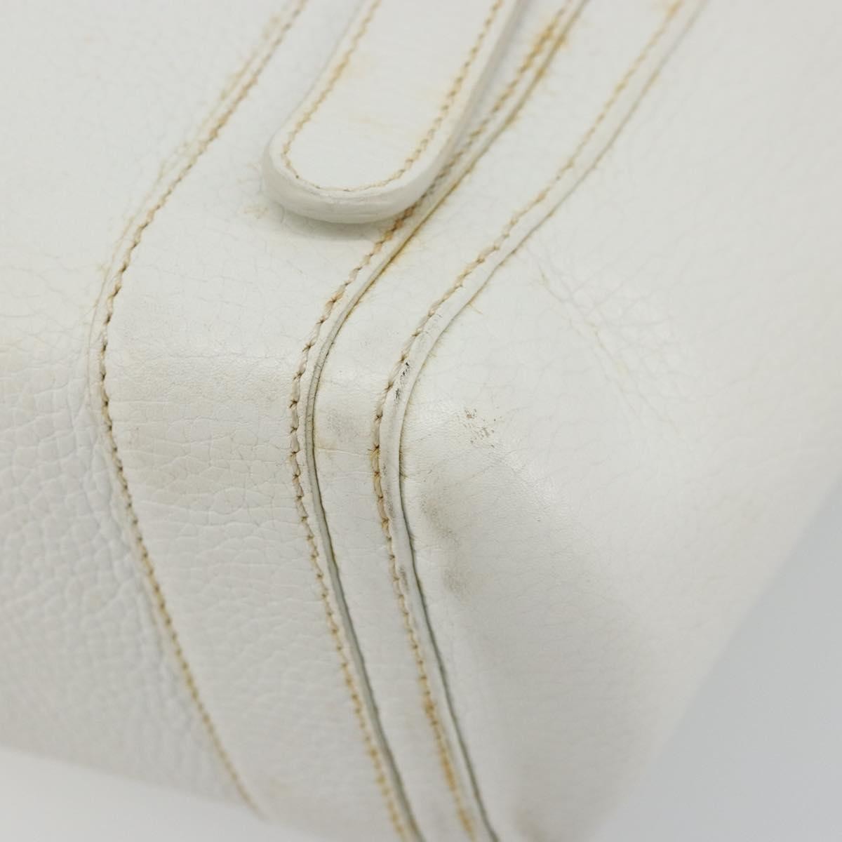 Loewe Senda Leather White Leather Handbag (Pre-Owned)