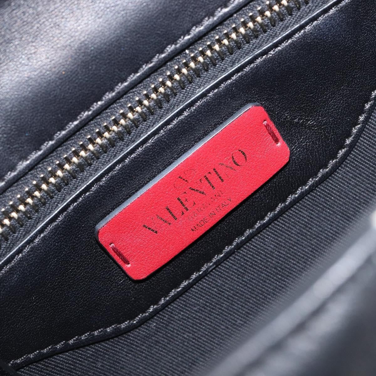 Valentino Garavani Candystud Top Handle Leather Red Leather Handbag (Pre-Owned)