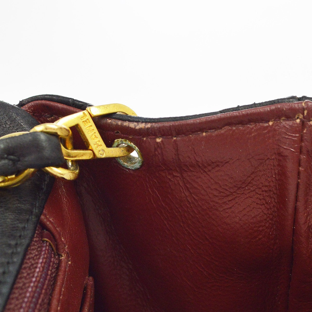 Chanel Vintage Full Flap Quilted Lambskin Black Leather Shoulder Bag Bag (Pre-Owned)