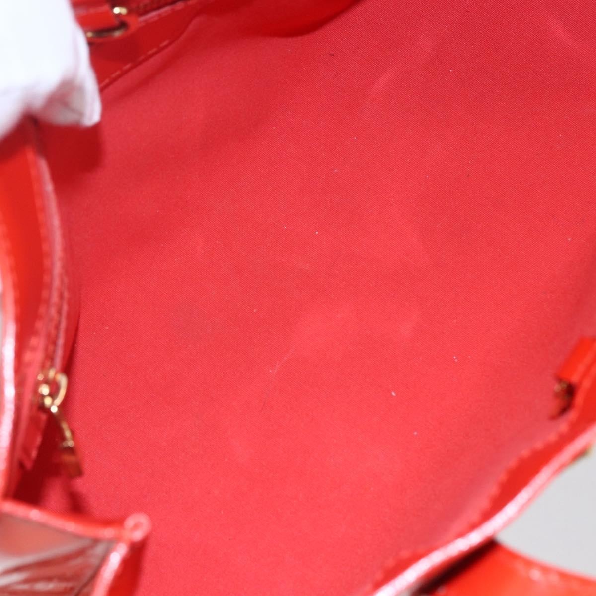 Louis Vuitton Wilshire Monogram Vernis Orange Patent_Leather Tote Bag Bag (Pre-Owned)