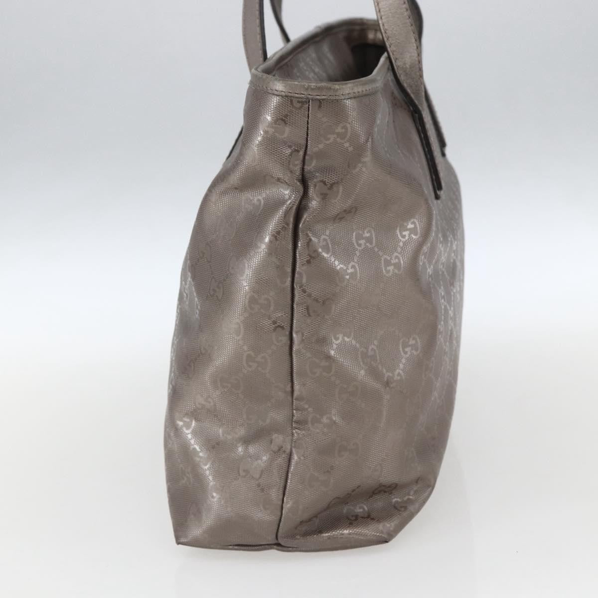 Gucci Plus Tote Gg Imprime Silver Pvc Tote Bag Bag (Pre-Owned)