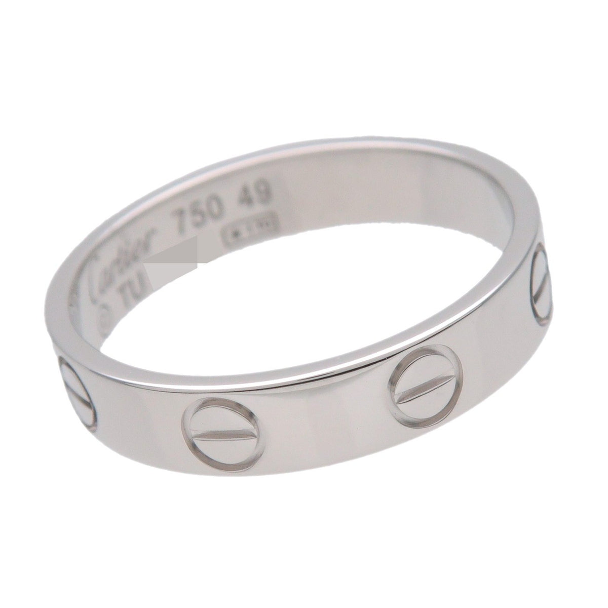 Cartier Love Band 18K White Gold White White_Gold Ring Jewelry (Pre-Owned)