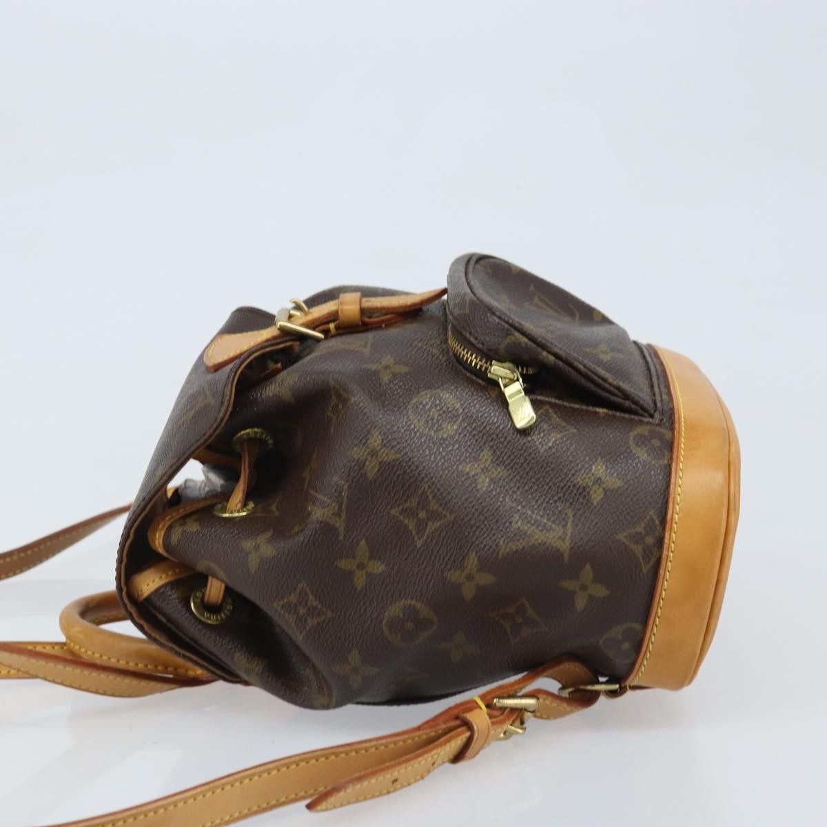 Louis Vuitton Vintage Montsouris Monogram Canvas Brown Canvas Backpack Bag (Pre-Owned)