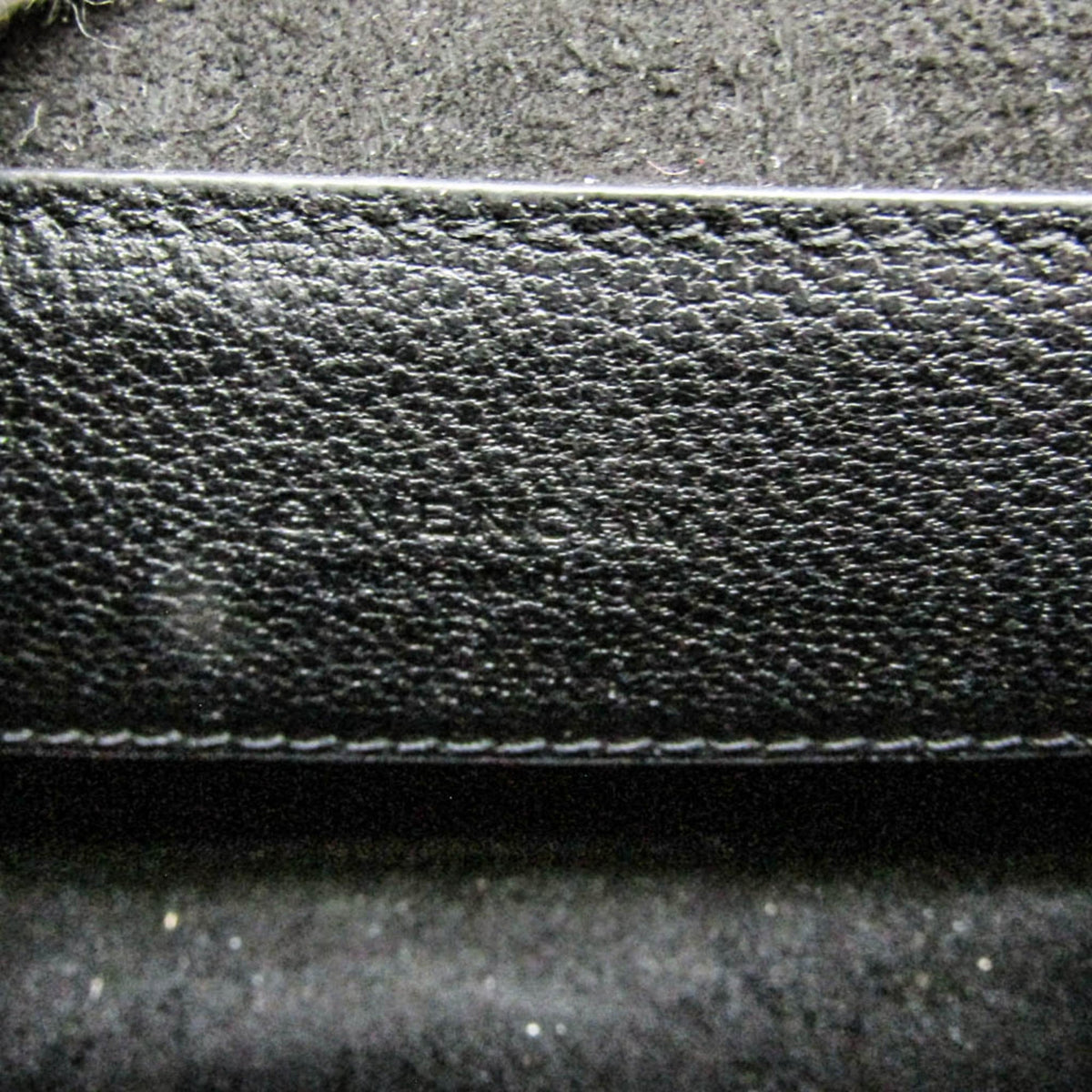 Givenchy Gv3 Flap Leather With Suede Black Leather Handbag (Pre-Owned)