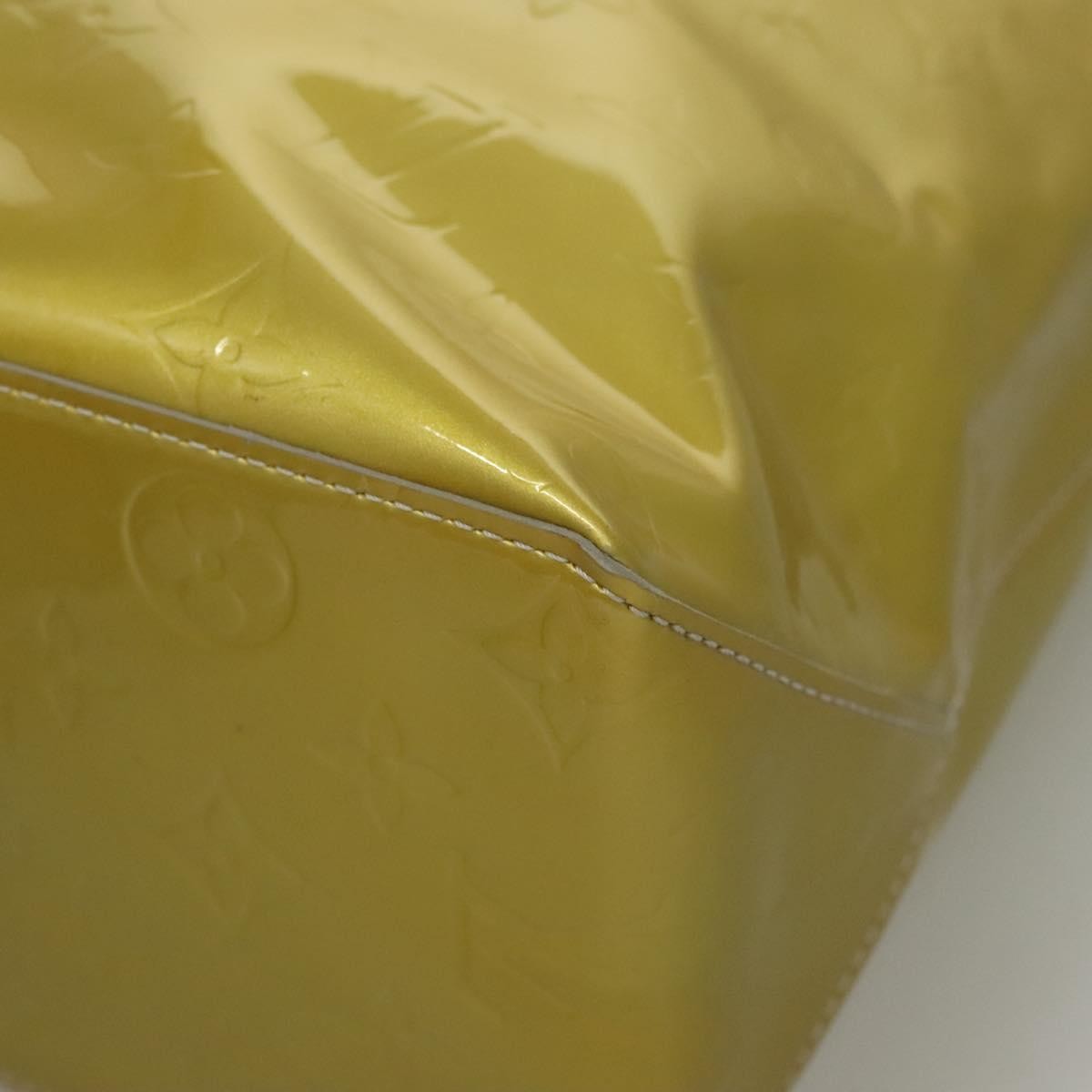 Louis Vuitton Reade Monogram Vernis Yellow Patent_Leather Tote Bag Bag (Pre-Owned)