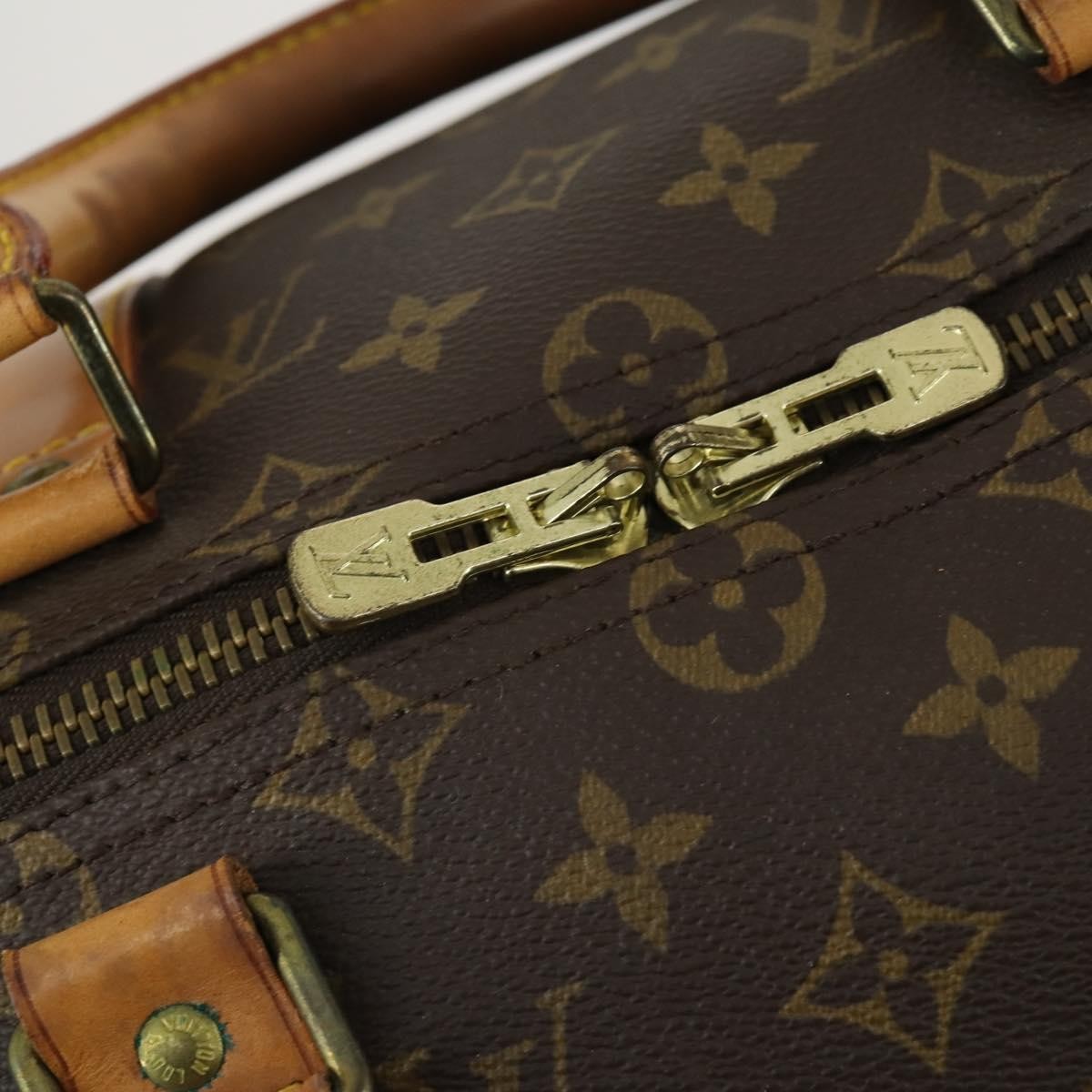 Louis Vuitton Keepall Monogram Canvas Brown Canvas Travel Bag Bag (Pre-Owned)