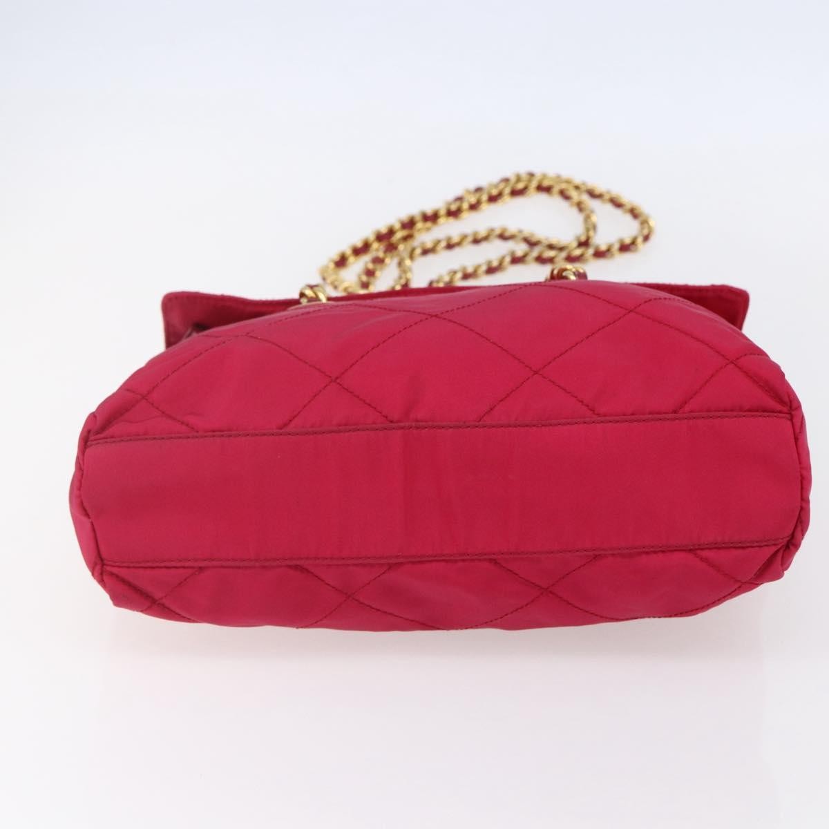 Prada Re-Edition 1995 Chain Tote Quilted Re-Nylon Pink Nylon Shoulder Bag Bag (Pre-Owned)