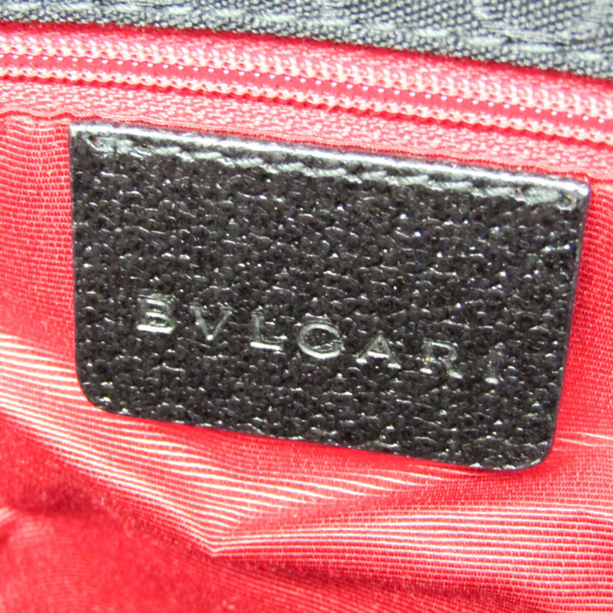 Bvlgari Logomania Canvas Black Canvas Tote Bag Bag (Pre-Owned)