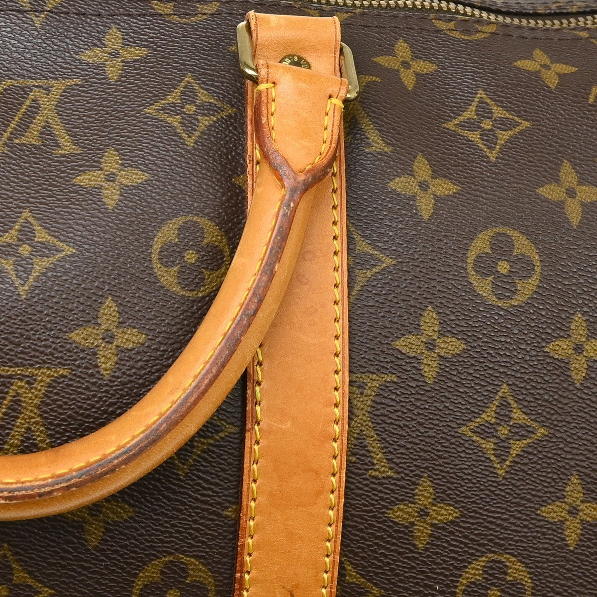 Louis Vuitton Keepall Monogram Brown Canvas Travel Bag Bag (Pre-Owned)