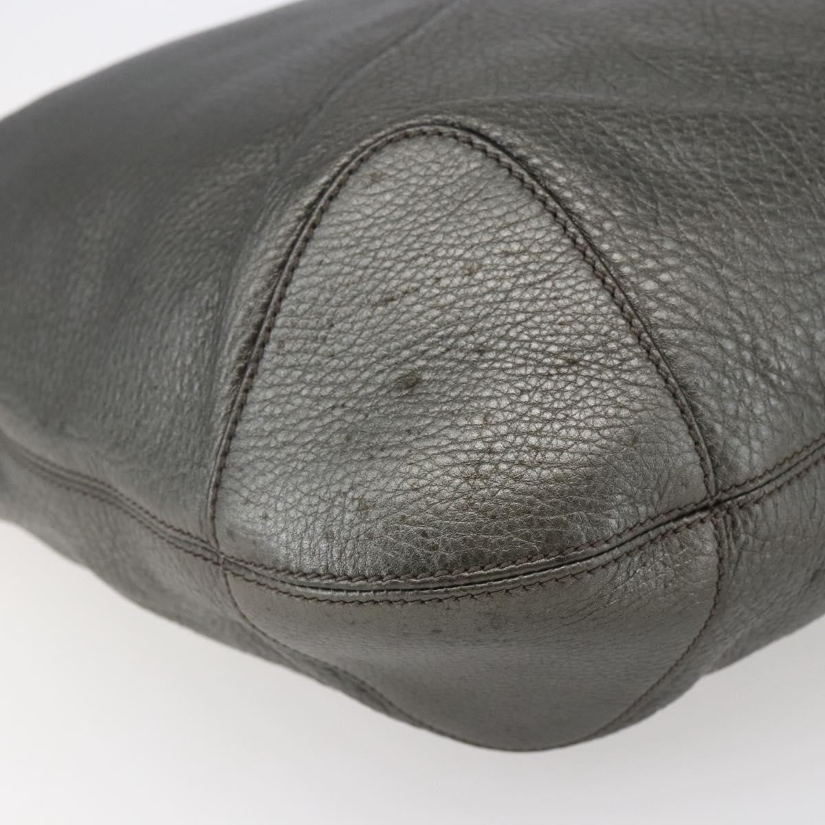 Gucci Soho Chain Hobo Leather Silver Leather Shoulder Bag Bag (Pre-Owned)