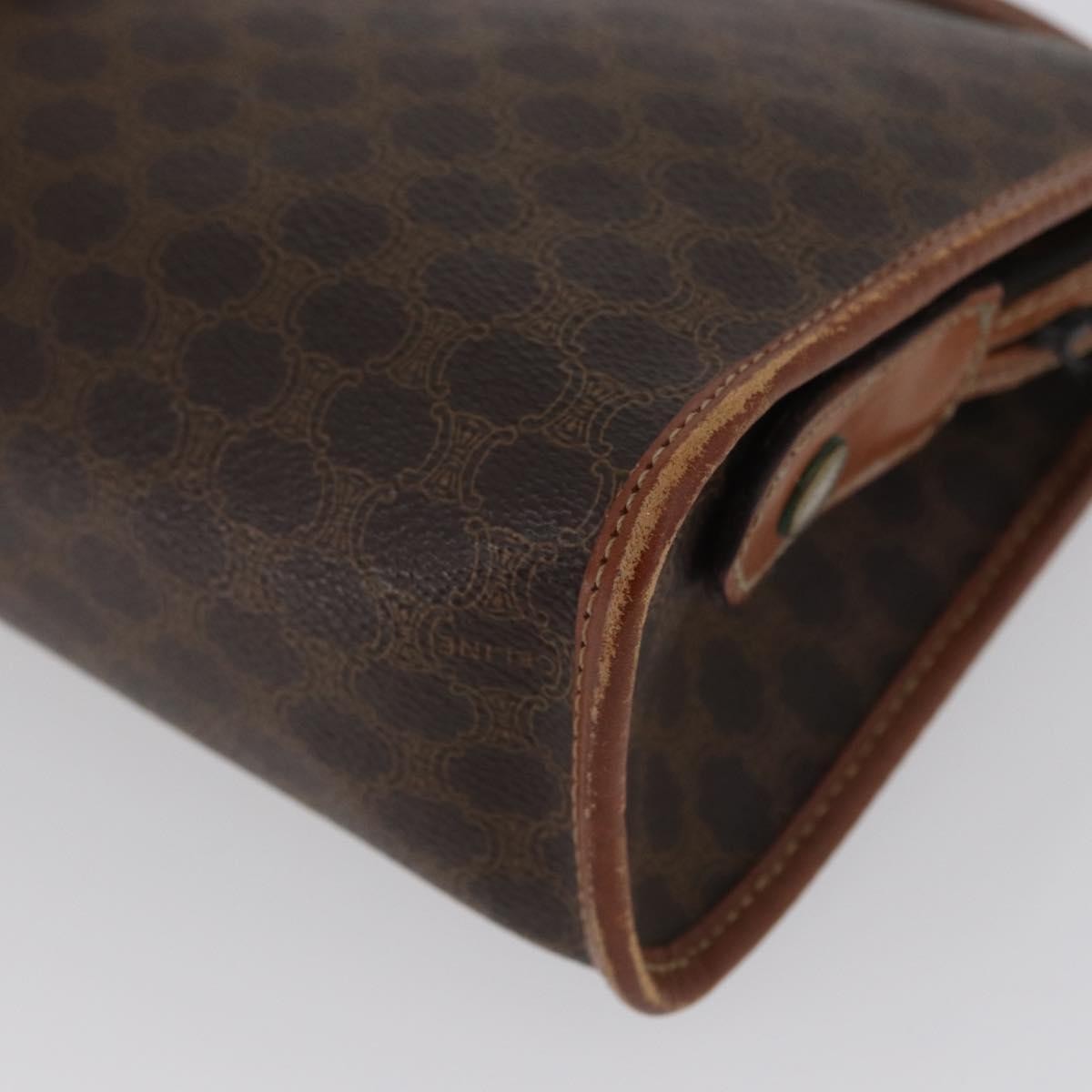 Celine Macadam Pochette Canvas And Leather Brown Canvas Clutche & Pouche Bag (Pre-Owned)