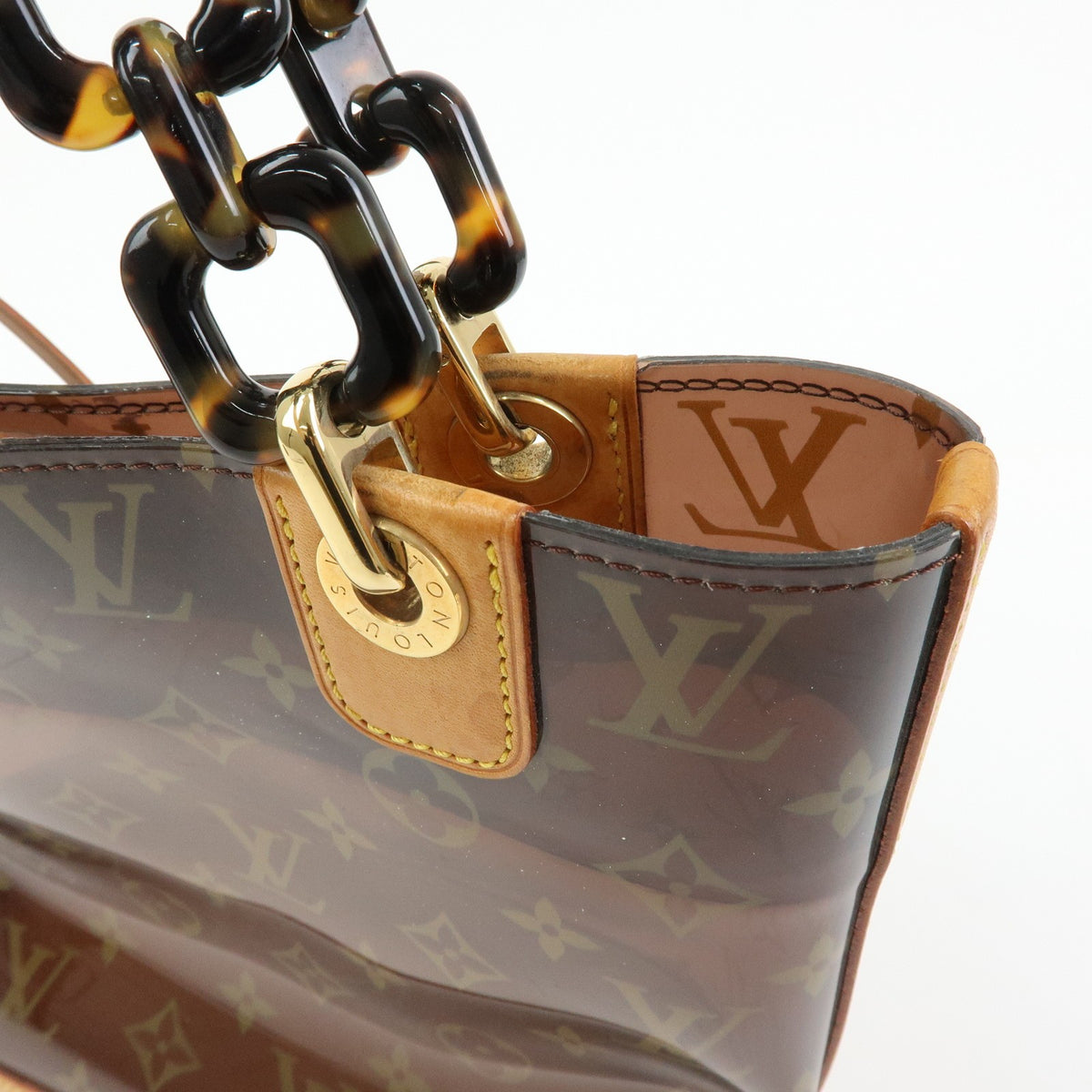 Louis Vuitton Sac Ambre Monogram Vinyl Brown Plastic Handbag (Pre-Owned)
