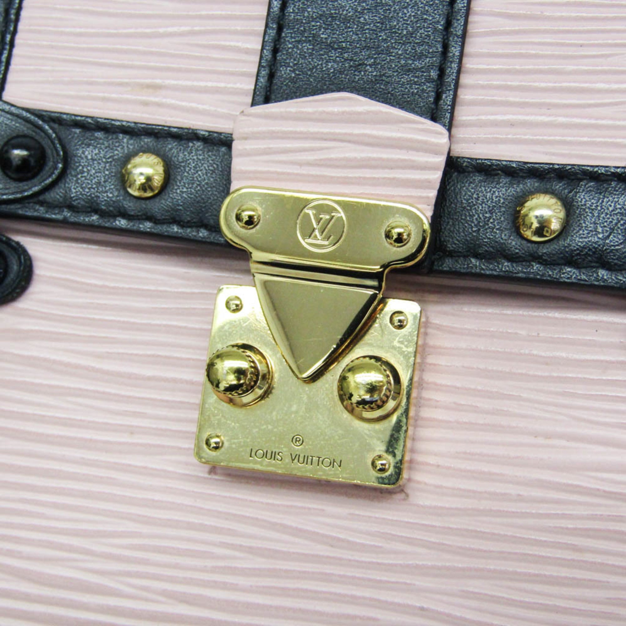 Louis Vuitton Vertical Trunk Pochette Epi Leather Black Leather Clutche & Pouche Bag (Pre-Owned)