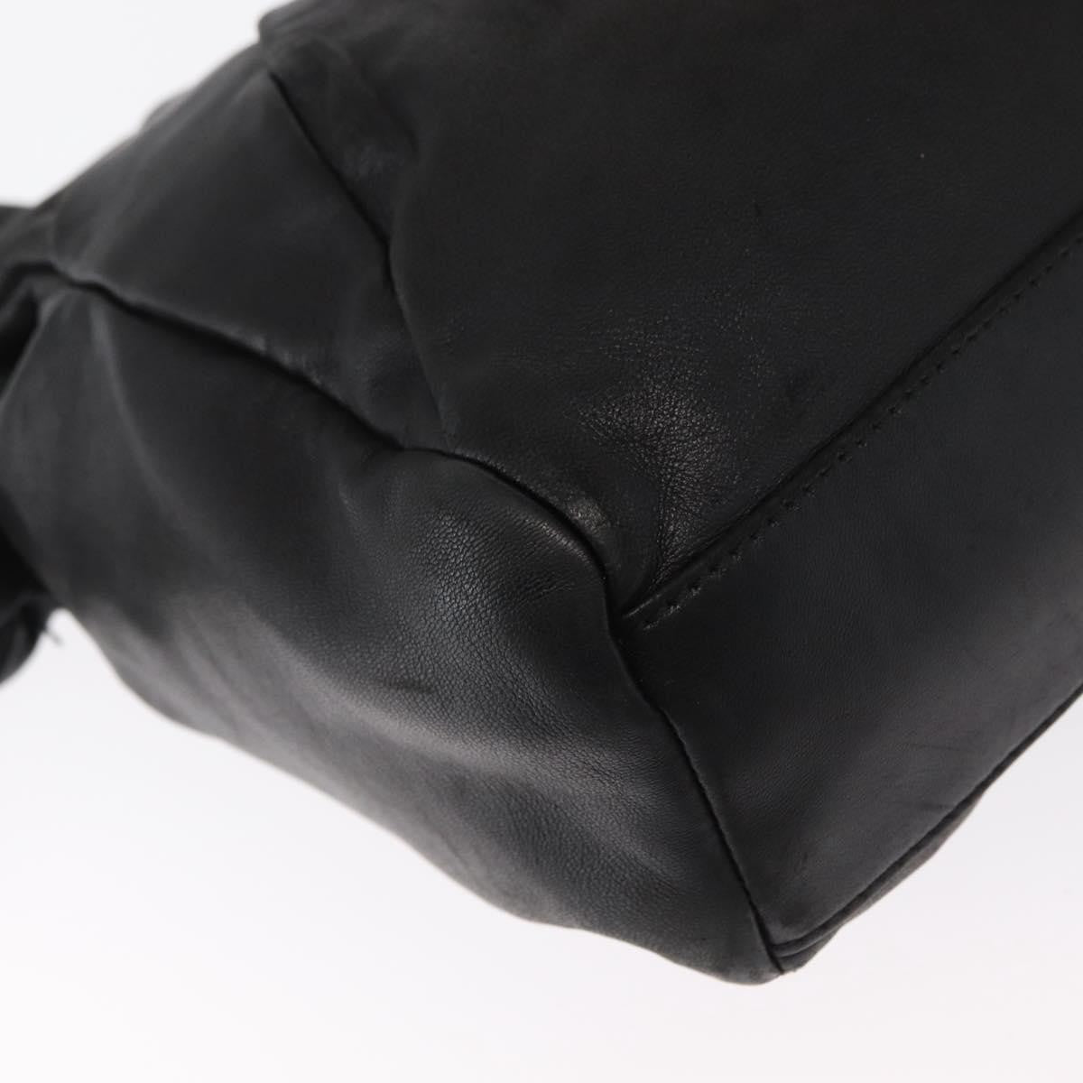 Salvatore Ferragamo Vintage Leather Black Leather Tote Bag Bag (Pre-Owned)