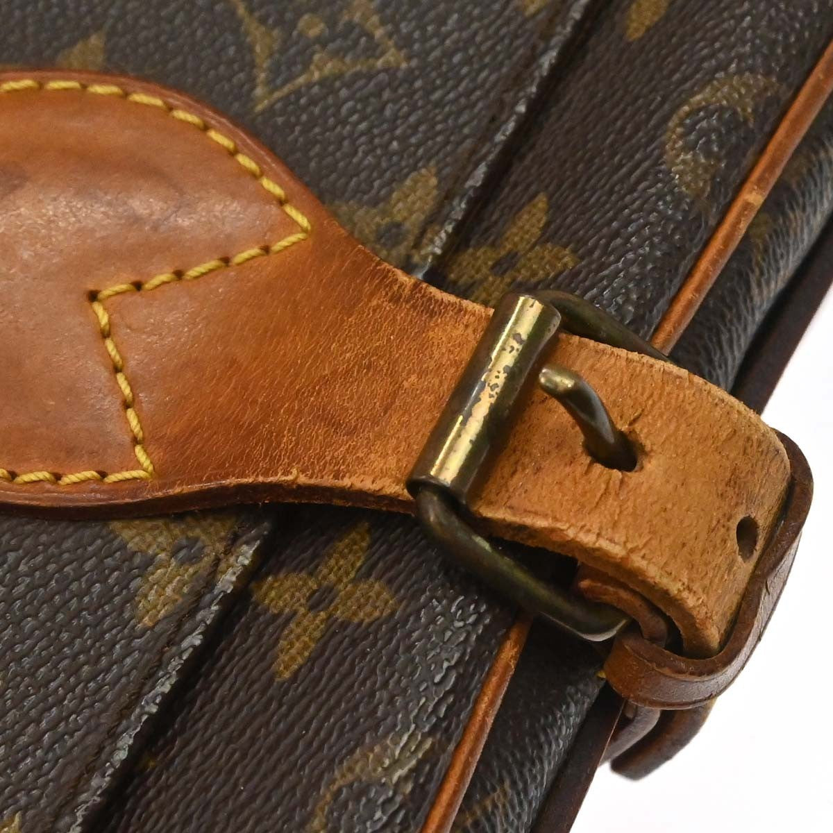 Louis Vuitton Cartouchiere Monogram Canvas Brown Canvas Handbag (Pre-Owned)