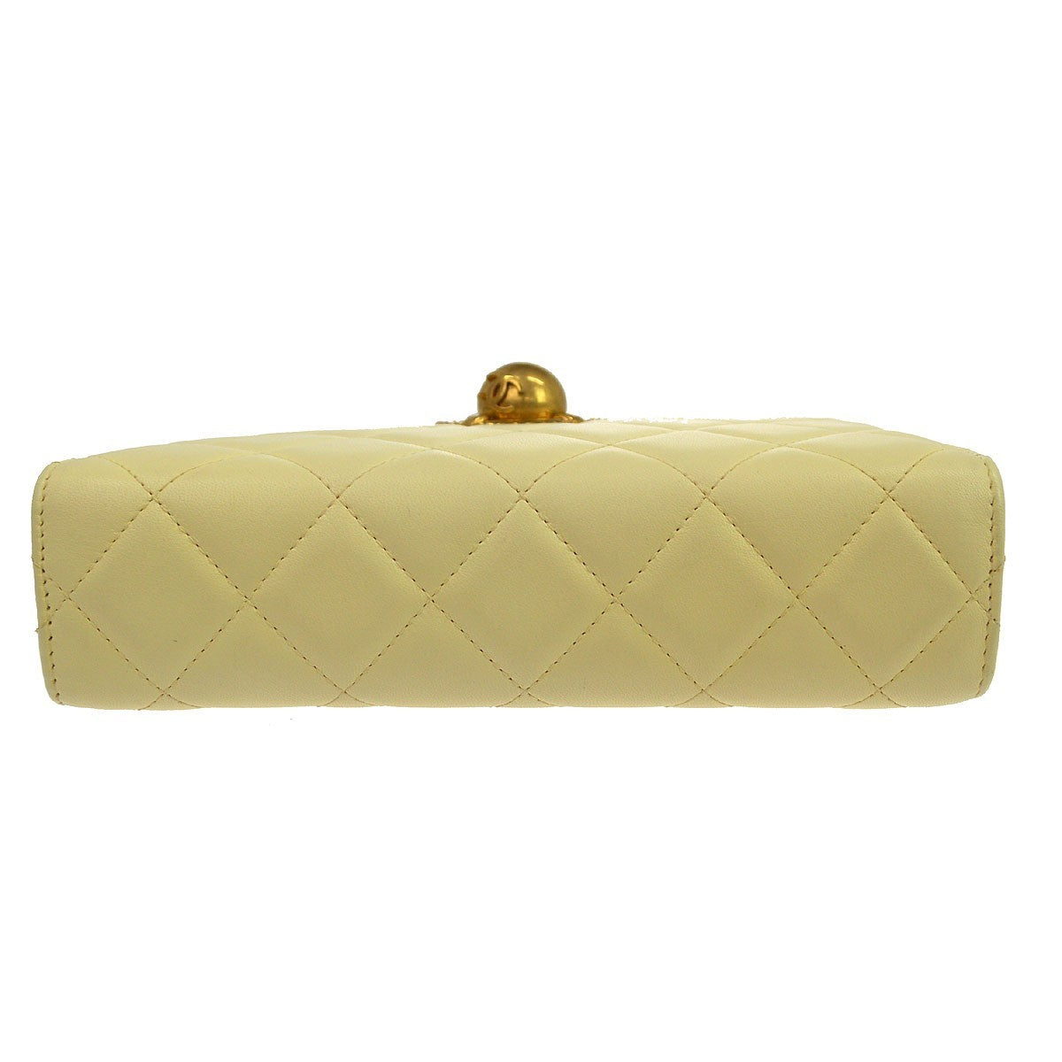 Chanel Evening By The Sea Lambskin Beige Leather Clutche & Pouche Bag (Pre-Owned)