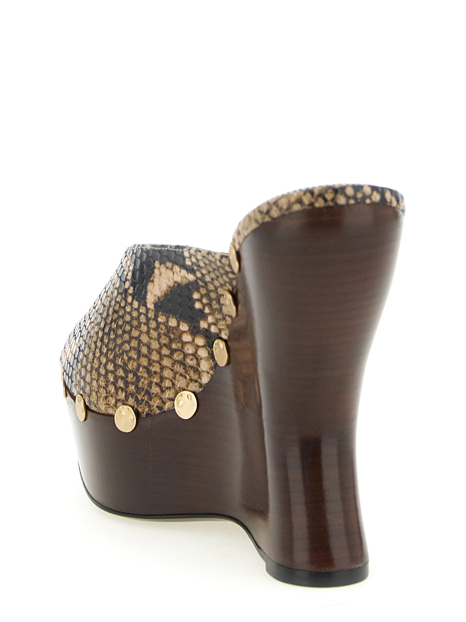 Magda Butrym Women's Python Print Mules