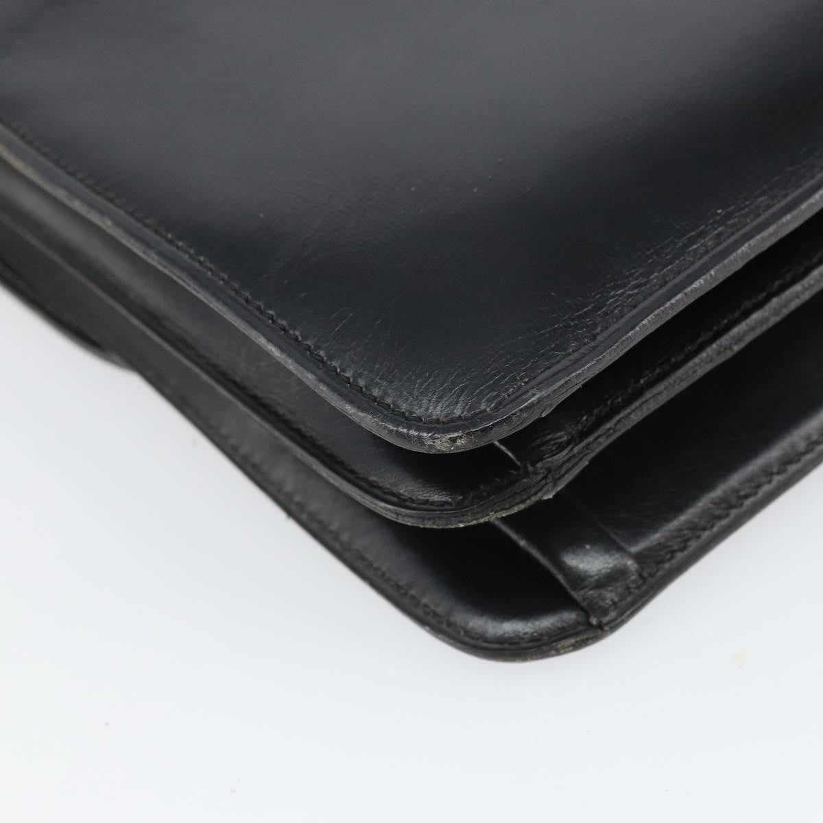 Christian Dior Shoulder Leather Black Leather Shoulder Bag Bag (Pre-Owned)