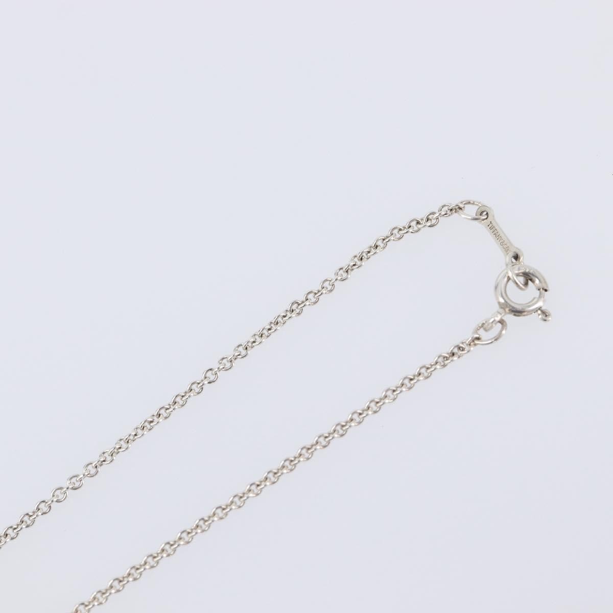Tiffany & Co. Elsa Peretti Open Heart Pendant Sterling Silver Silver Silver Necklace Jewelry (Pre-Owned)