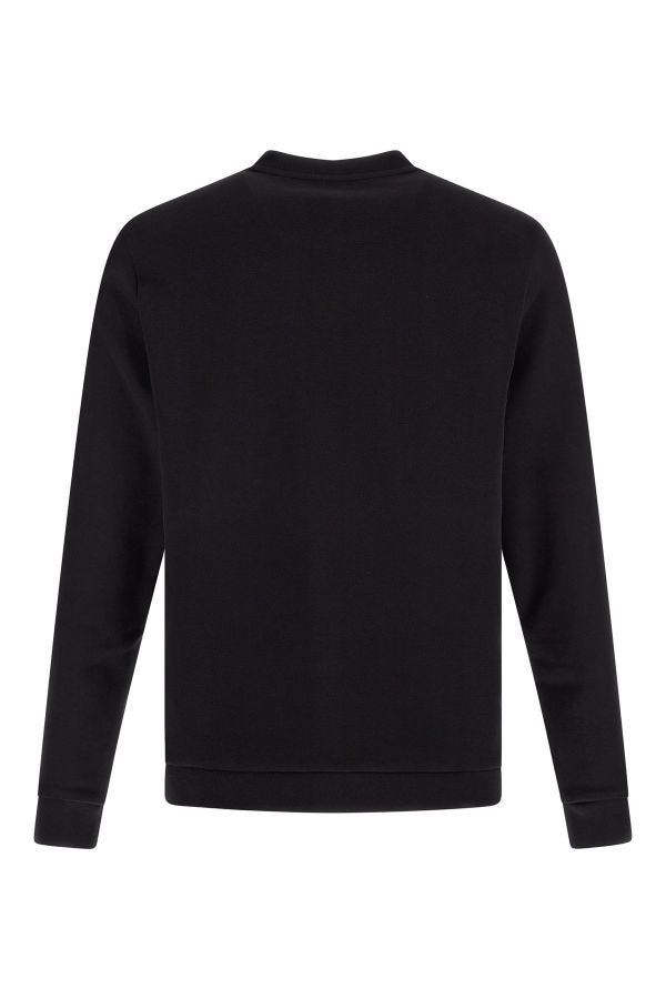 Hugo Boss Elegant Black Cotton Round Neck Men's Sweatshirt