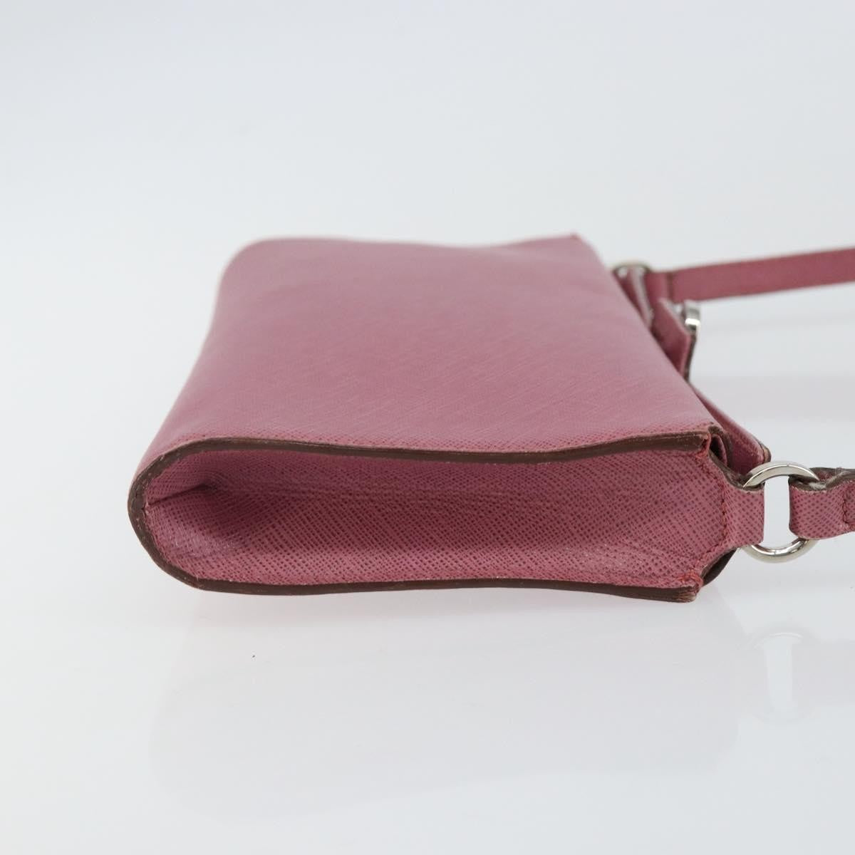 Salvatore Ferragamo Gancini Leather Pink Leather Clutche & Pouche Bag (Pre-Owned)