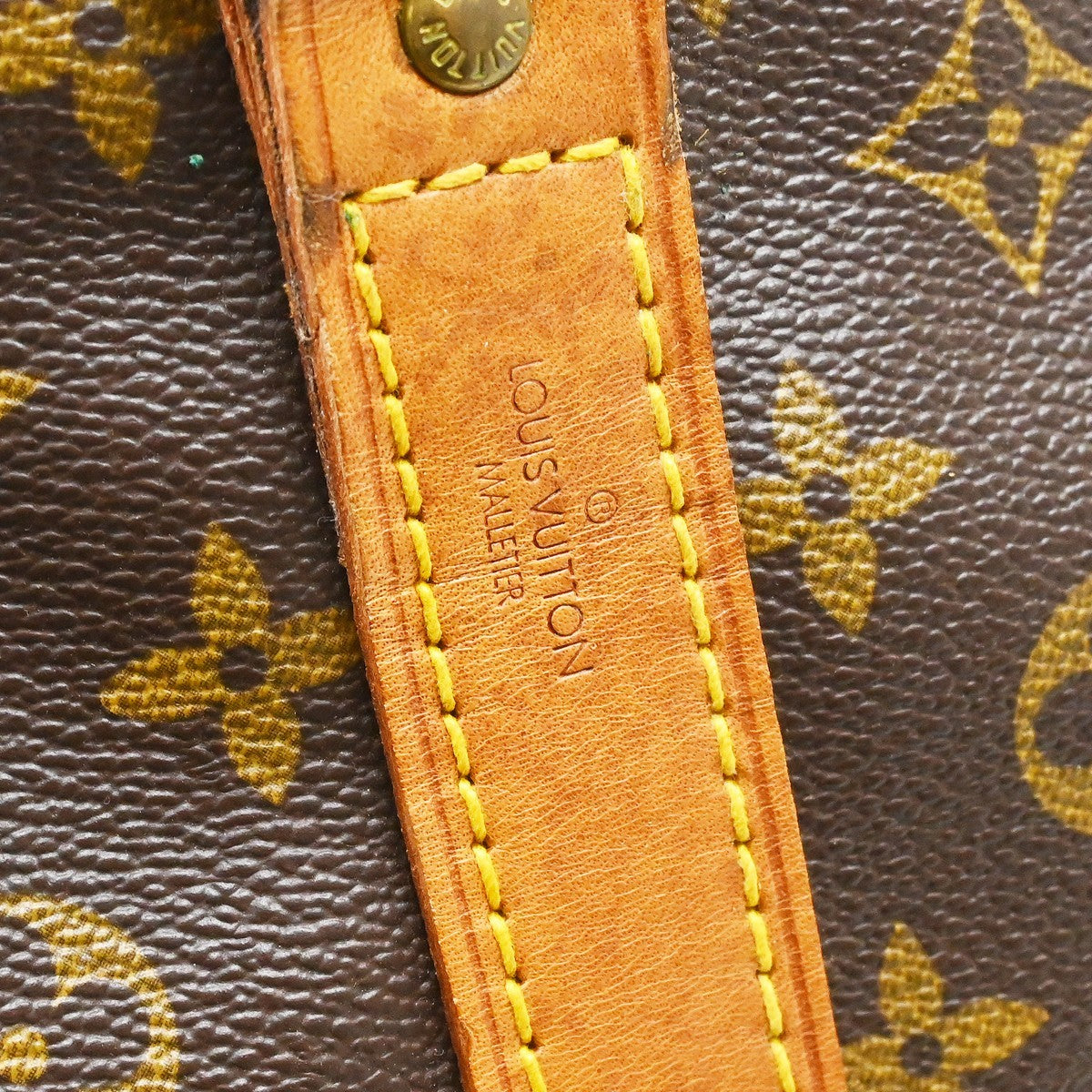 Louis Vuitton Keepall Bandouliere Monogram Canvas Brown Canvas Travel Bag Bag (Pre-Owned)