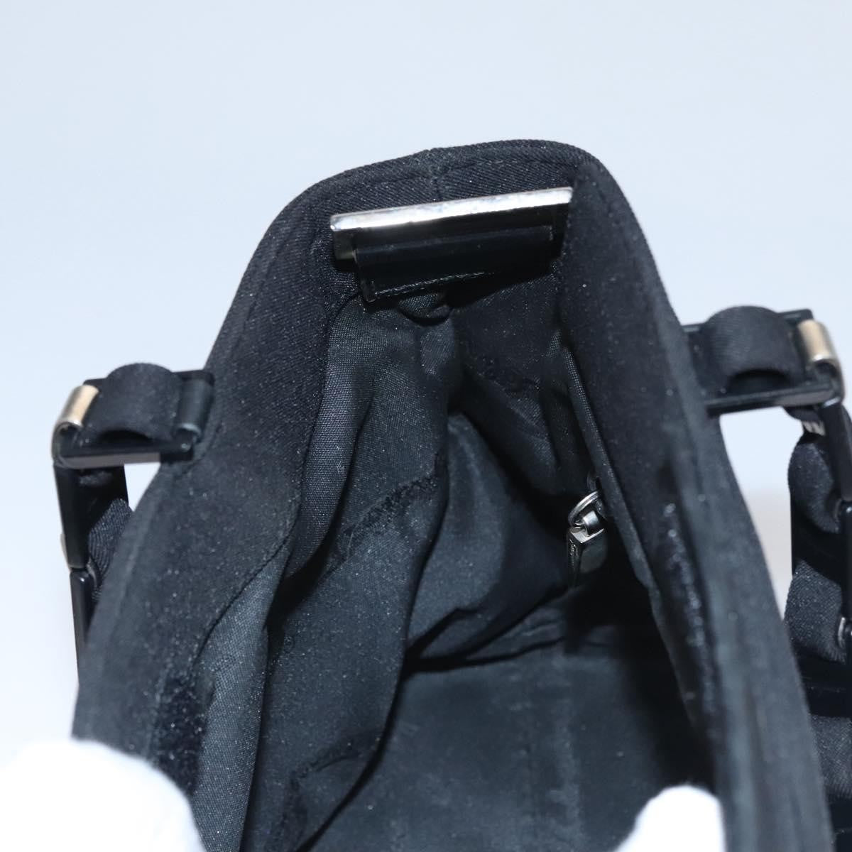 Salvatore Ferragamo Vala Canvas Black Nylon Shoulder Bag Bag (Pre-Owned)