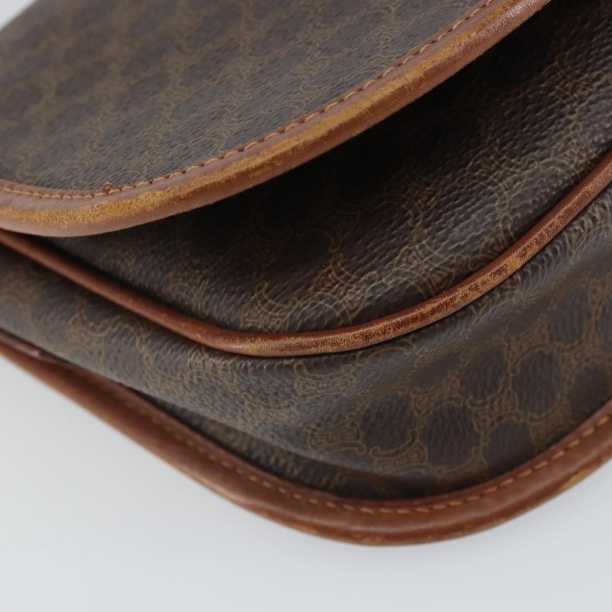 Celine Vintage Macadam Canvas Brown Canvas Backpack Bag (Pre-Owned)
