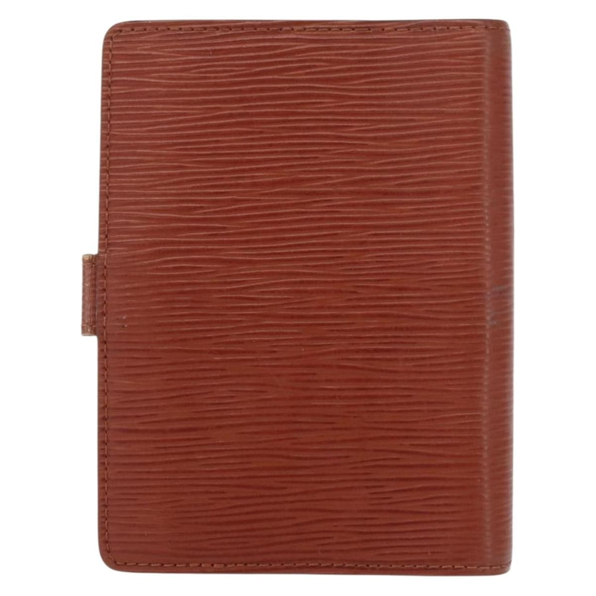 Louis Vuitton Agenda Cover Epi Leather Brown Leather Wallets Accessory (Pre-Owned)