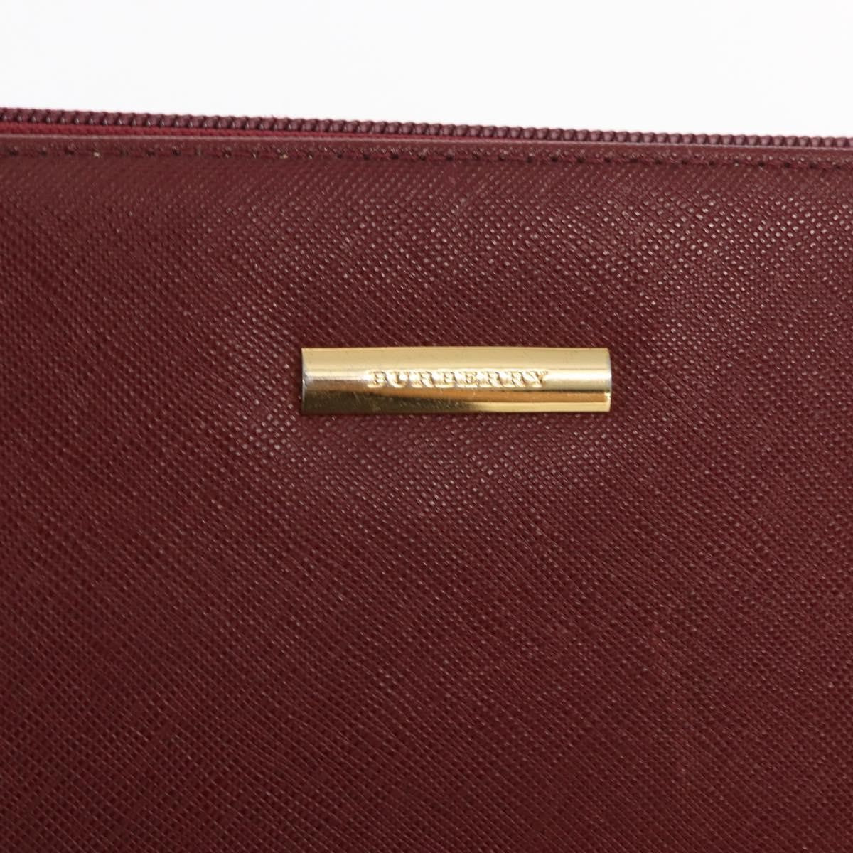 Burberry Vintage Leather Burgundy Leather Shoulder Bag Bag (Pre-Owned)