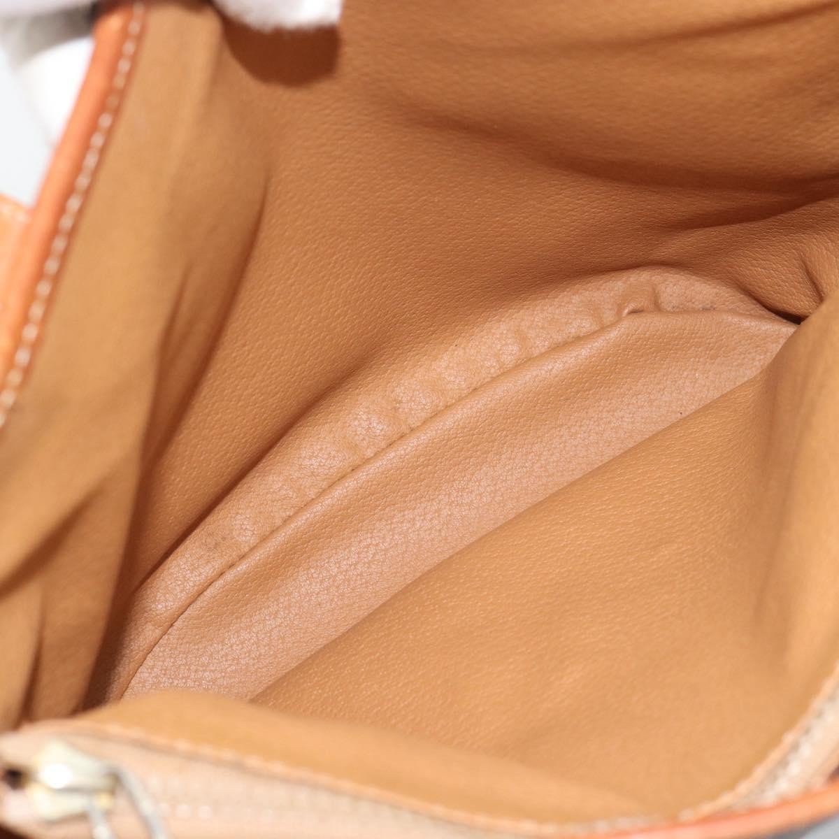 Celine Vintage Macadam Canvas And Leather Brown Canvas Tote Bag Bag (Pre-Owned)