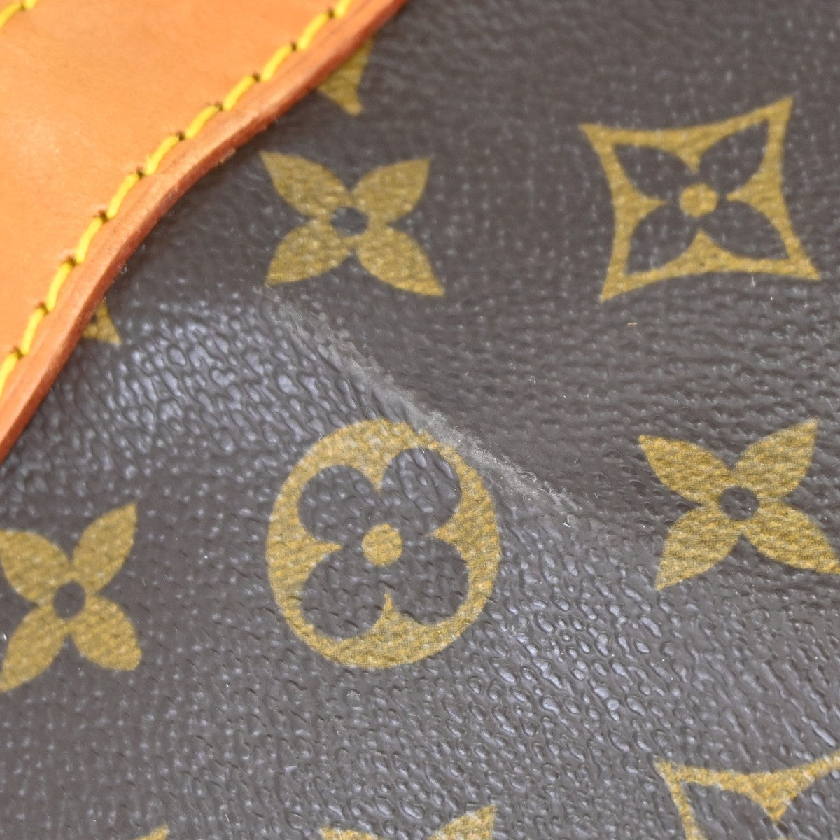 Louis Vuitton Keepall Monogram Brown Canvas Travel Bag Bag (Pre-Owned)