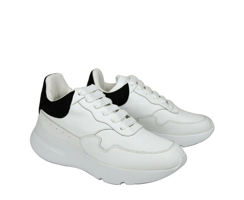 Alexander McQueen Women's White Leather / Suede Sneaker