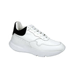 Alexander McQueen Women's White Leather / Suede Sneaker