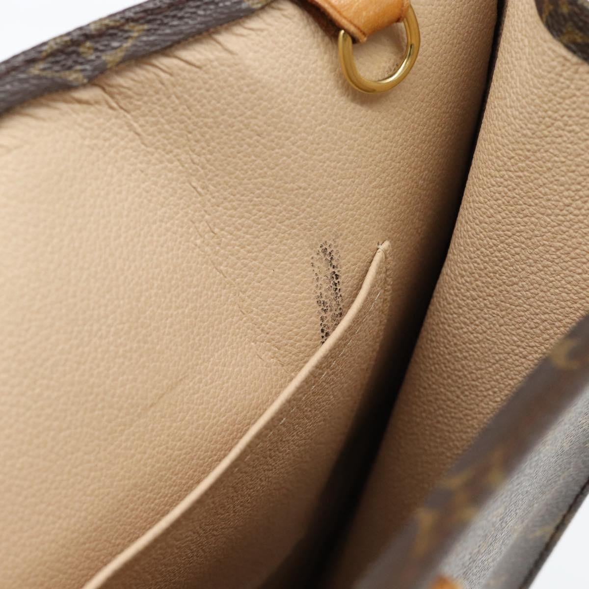 Louis Vuitton Vintage Sac Plat Monogram Canvas Brown Canvas Handbag (Pre-Owned)