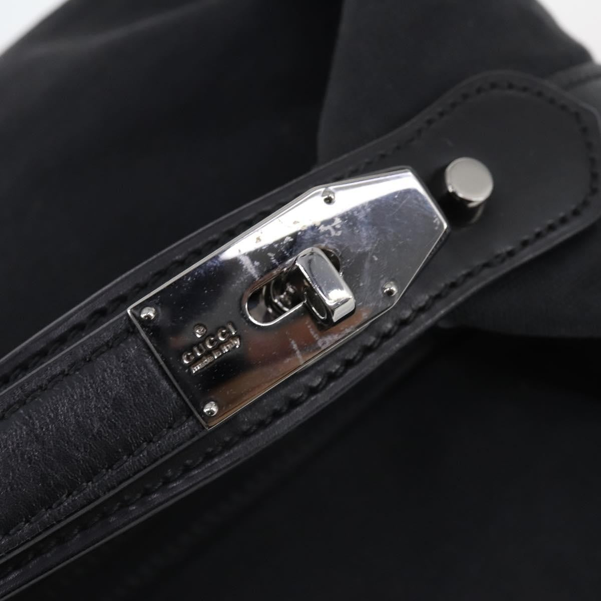 Gucci Vanity Tote Canvas Black Canvas Handbag (Pre-Owned)