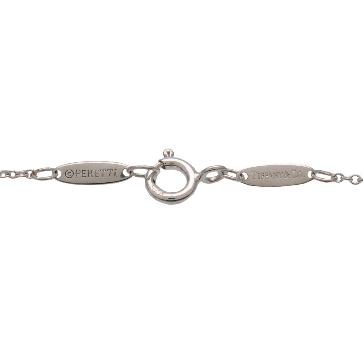 Tiffany & Co. Elsa Peretti Diamonds By The Yard Platinum With Diamond Silver Silver Bracelet Jewelry (Pre-Owned)