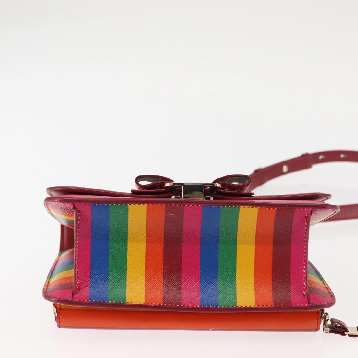 Salvatore Ferragamo Vara Bow Leather Multicolour Leather Crossbody Bag Bag (Pre-Owned)