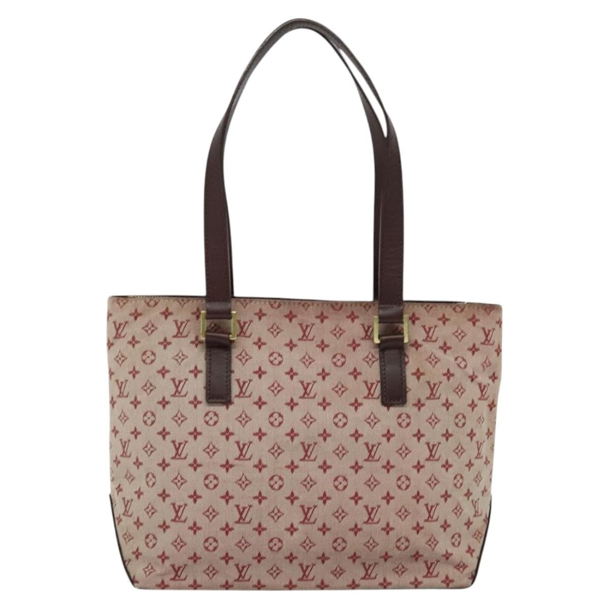 Louis Vuitton Cabas Piano Monogram Canvas Red Canvas Bag (Pre-Owned)