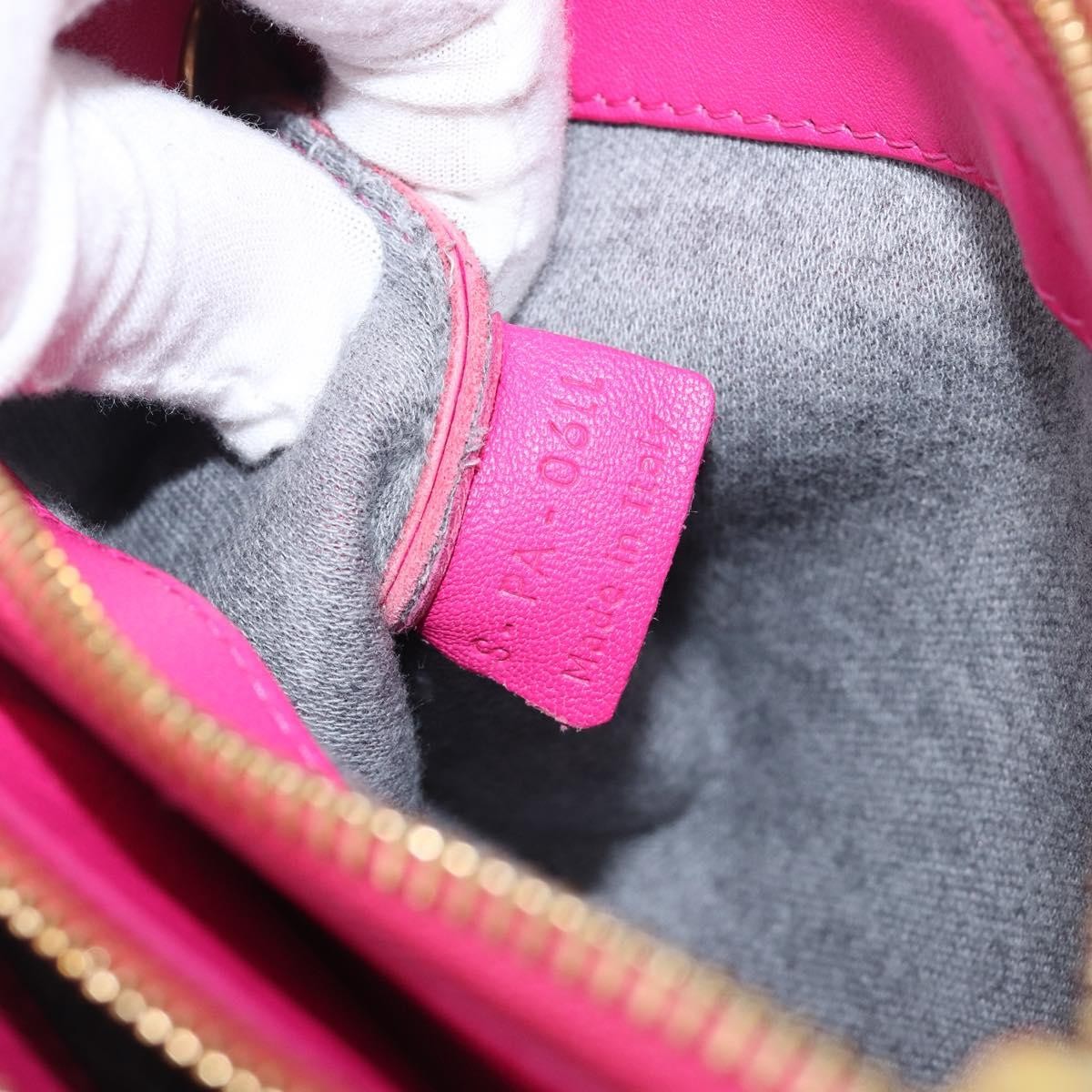 Celine Trio Leather Pink Leather Crossbody Bag Bag (Pre-Owned)