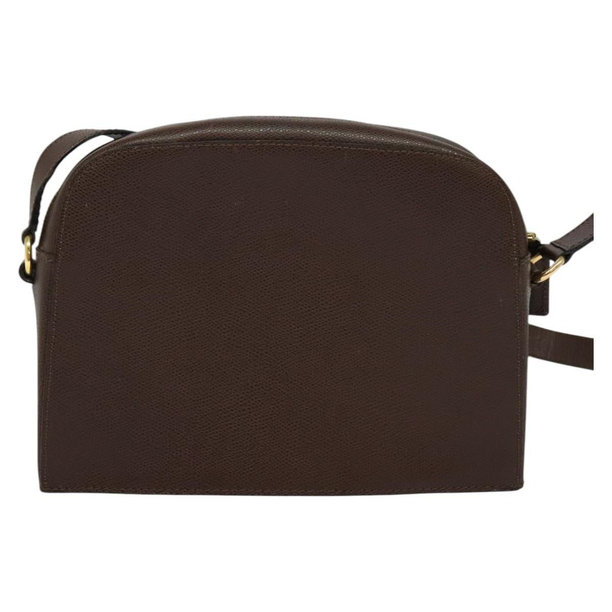 Celine Vintage Turnlock Leather Brown Leather Shoulder Bag Bag (Pre-Owned)