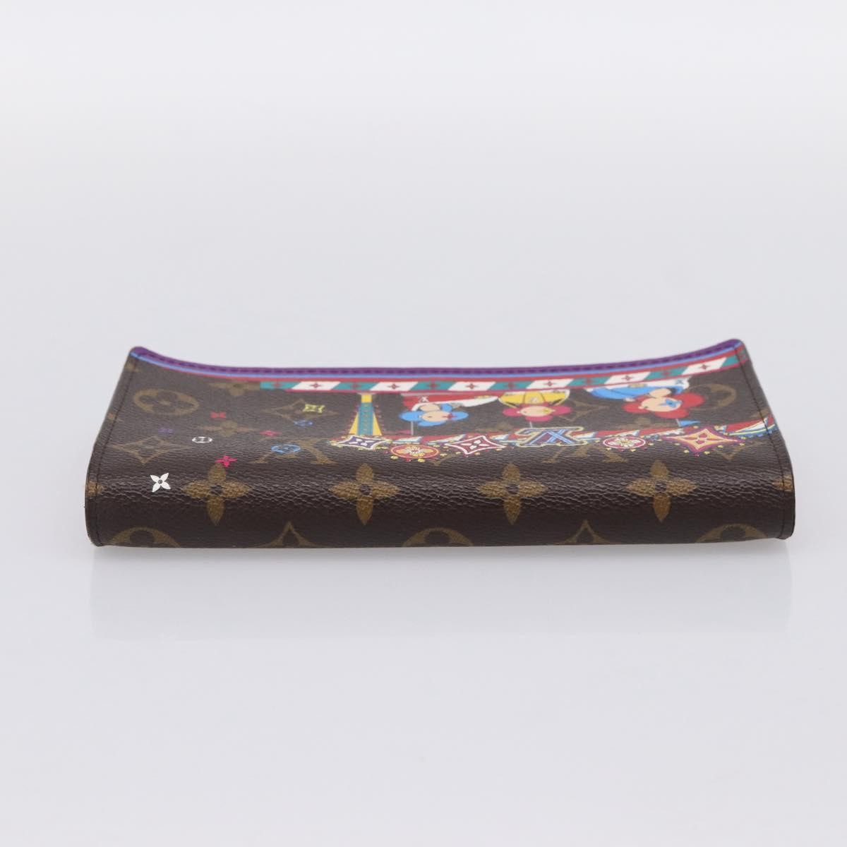 Louis Vuitton Sarah Wallet Nm Limited Edition Vivienne Xmas Monogram Canvas Brown Canvas Wallets Accessory (Pre-Owned)