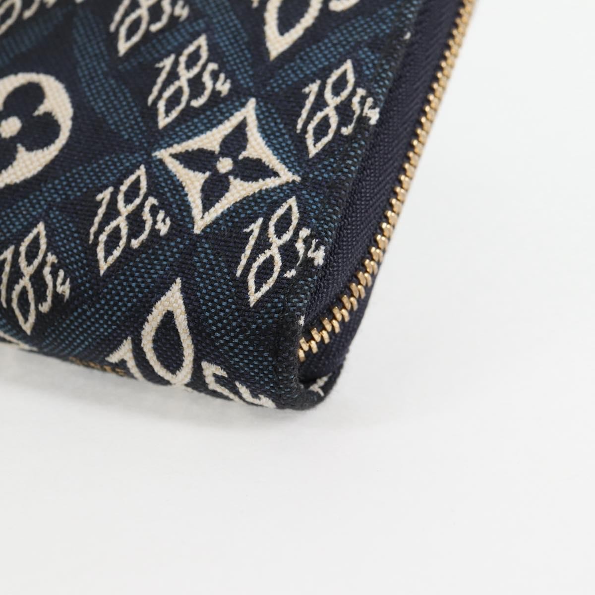 Louis Vuitton Zippy Limited Edition Since 1854 Monogram Jacquard Blue Canvas Wallets Accessory (Pre-Owned)