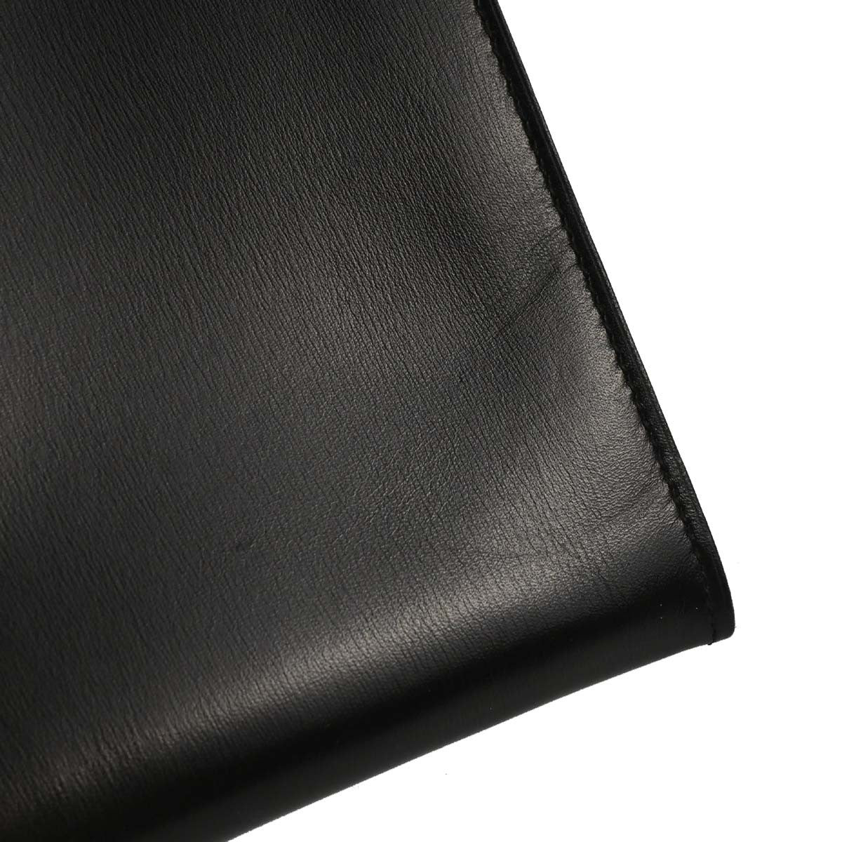 Hermes Onimaitou Pochette Box Calf Black Leather Clutche & Pouche Bag (Pre-Owned)