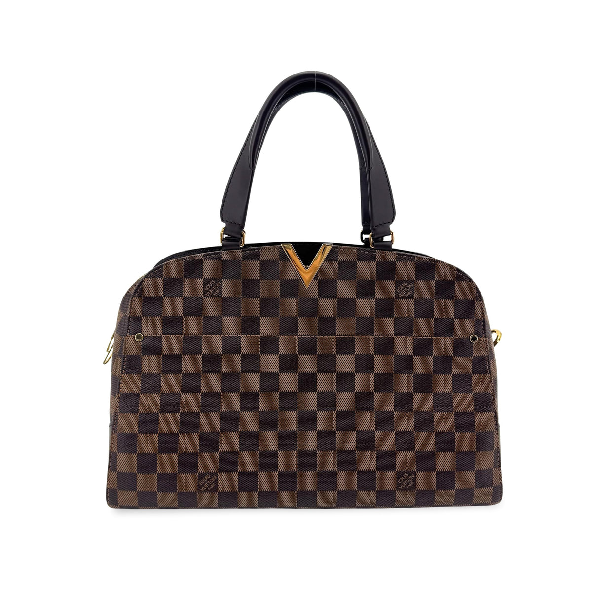 Louis Vuitton Kensington Bowling Damier Brown Canvas Handbag (Pre-Owned)