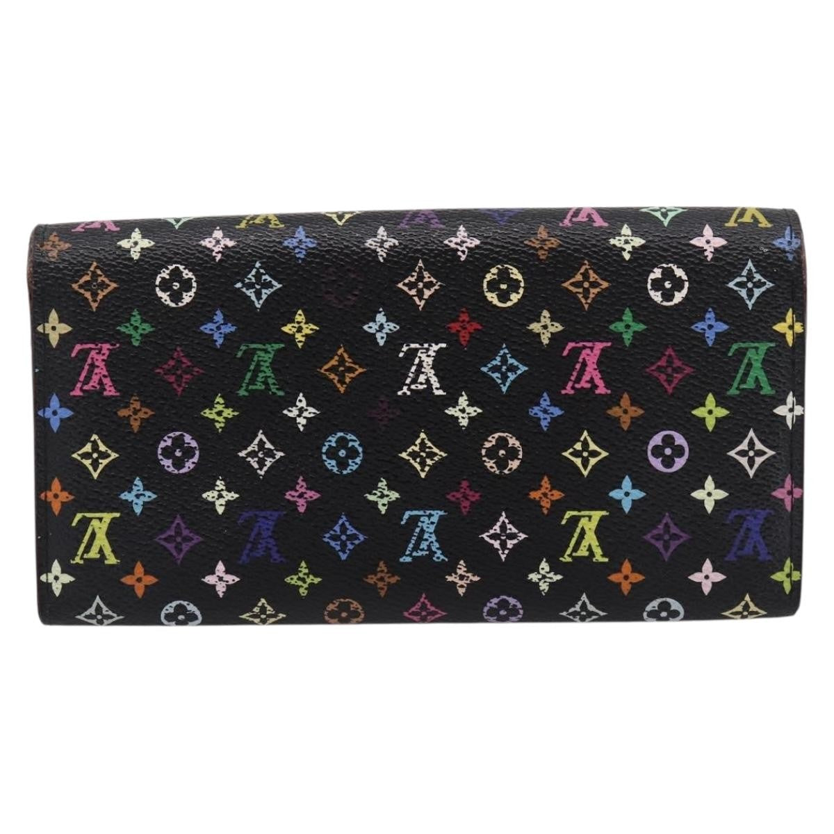Louis Vuitton Sarah Monogram Multicolor Black Canvas Wallets Accessory (Pre-Owned)