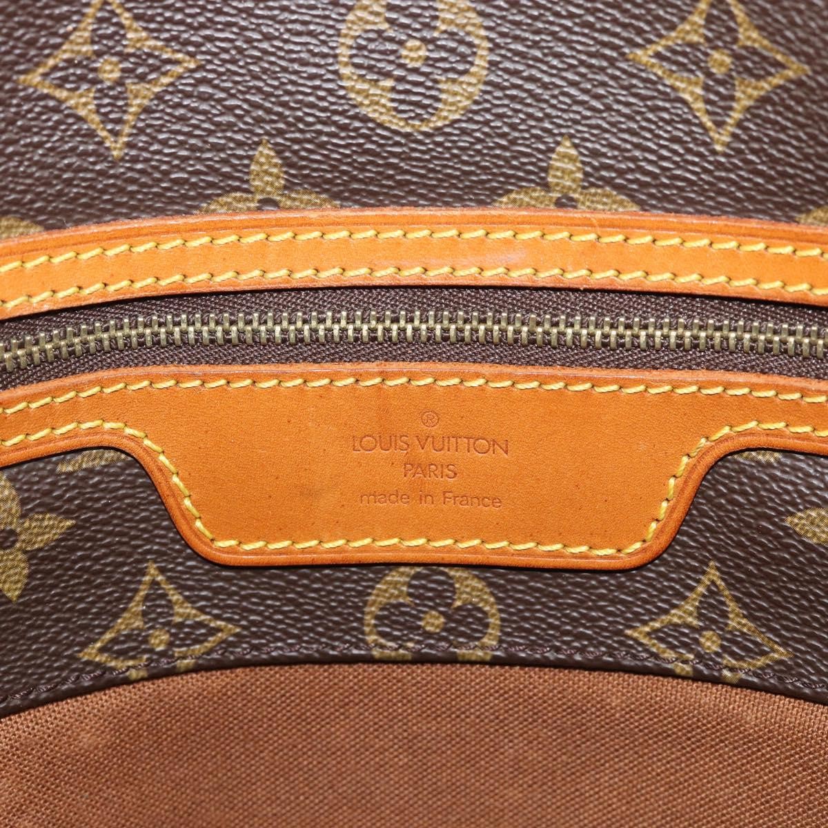 Louis Vuitton Shopping Sac Handbag Monogram Brown Canvas Tote Bag Bag (Pre-Owned)